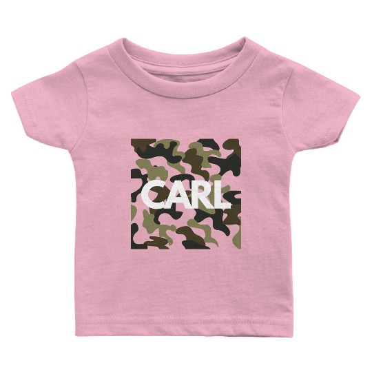 Carl Name Baby T Shirts for Men Good Quality Camouflage