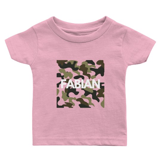 Fabian Name Baby T Shirts Men Good Quality Camouflage