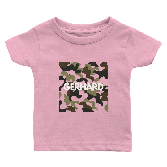 Gerhard Name Baby T Shirts Men Good Quality Camouflage