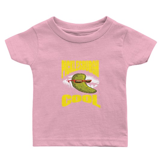 Pittsburgh Humor Picklesburgh Cool Relaxing Pickle Baby T Shirts