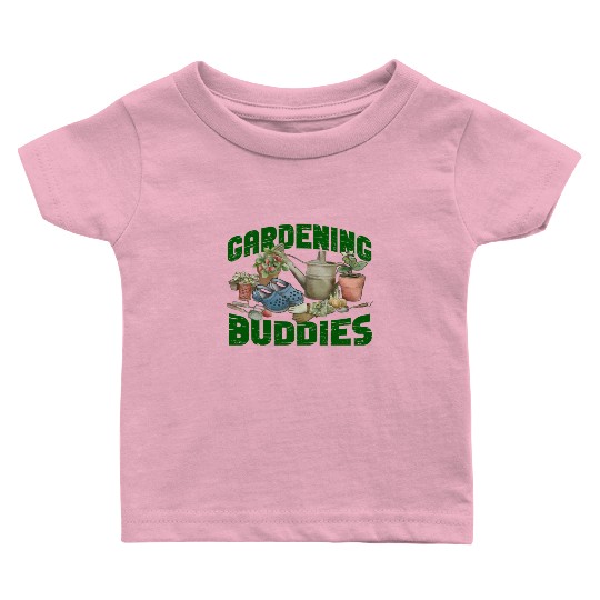 Plant Lover Gardening Besties Baby T Shirts