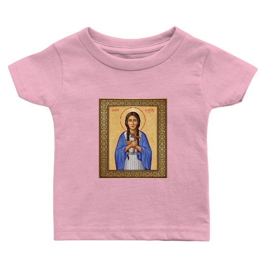St Kateri Tekakwitha Lily of the Mohawks Catholic Baby T Shirts