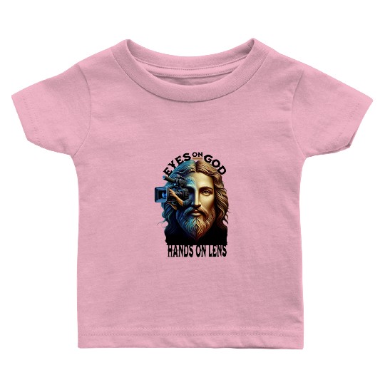 Eyes on God Hands On Lens Baby T Shirts