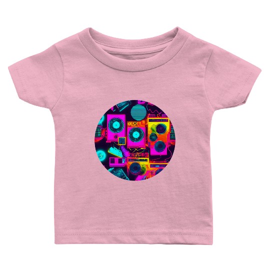 Vintage 80s party old school Baby T Shirts
