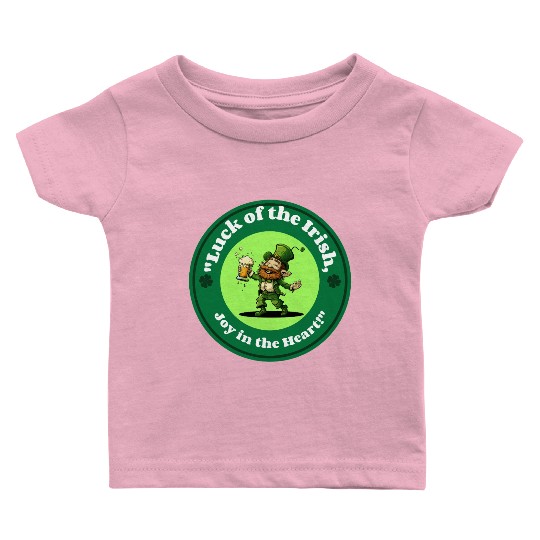 luck of the irish joy in the heart Baby T Shirts