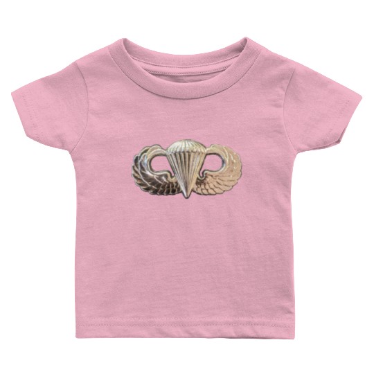 Airborne Wings gift for your favorite veteran. Baby T Shirts