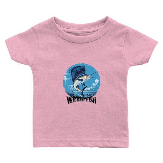 Wicked Fish Sailfish Adventure Ocean Breeze Baby T Shirts
