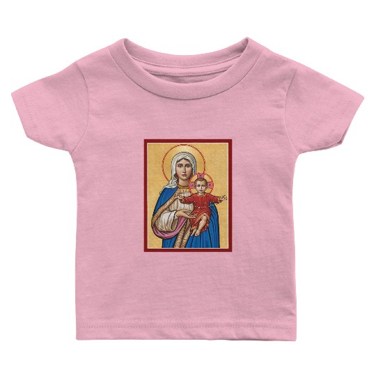 Holy Rosary Virgin Mary Catholic Rosary Baby T Shirts