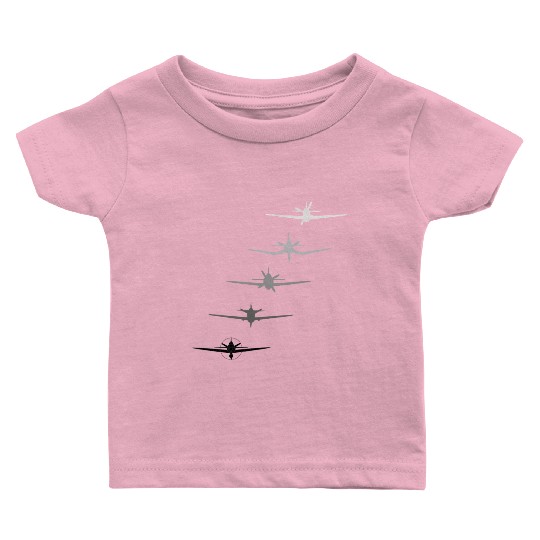 Best Warbirds Ever P-51 F4U P-47 P-40 and A6M Baby T Shirts