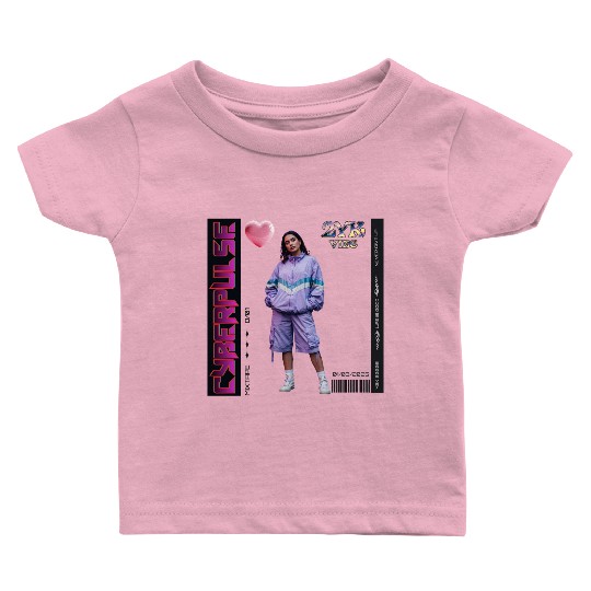 Y2K Vibes Cyberpulse Retro Baby T Shirts