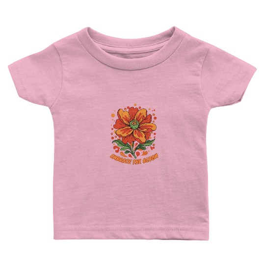 Embrace the Bloom - Floral Aesthetic Baby T Shirts