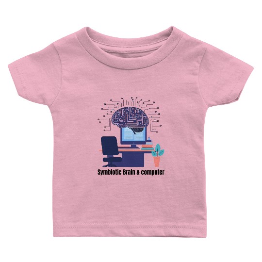 Brain and computer Baby T Shirts
