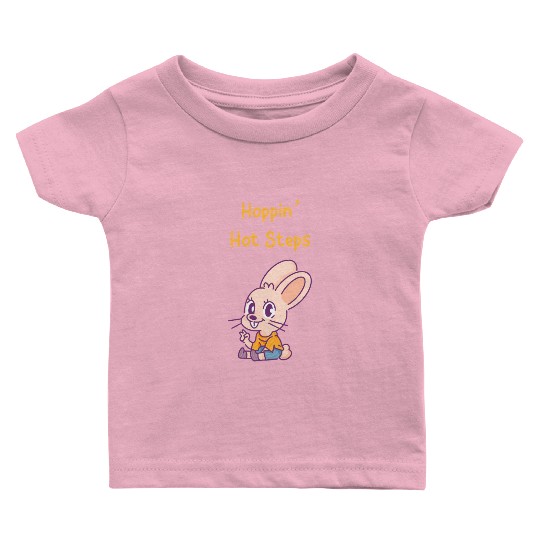 Dancing Bunny | Hoppin' Hot Steps | Unisex | Baby T Shirts