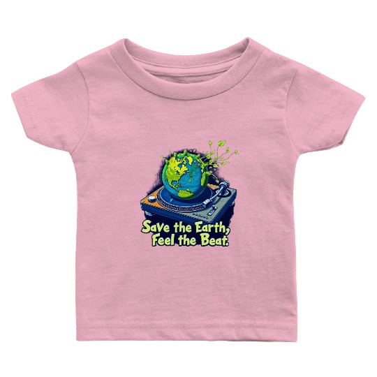 Sticker - Save the Earth – Feel the Beat of Nature Baby T Shirts