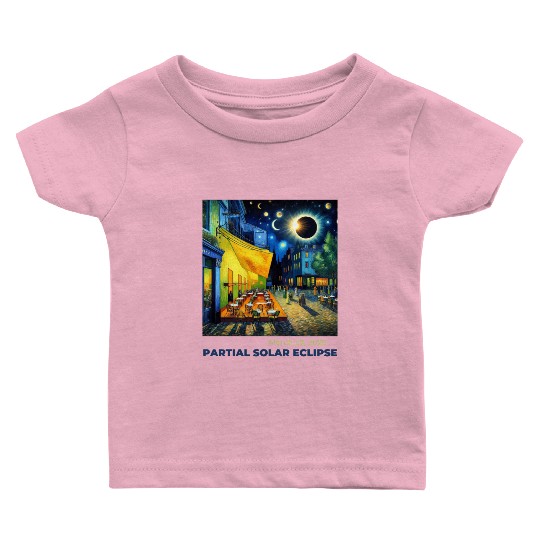 March 29, 2025 Partial Solar Eclipse Night Scene Baby T Shirts