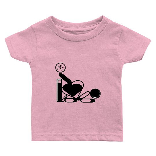 I Love Me Doing You – Abstract Graphic Design Baby T Shirts