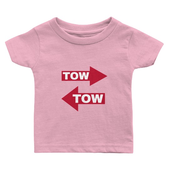 tow arrow red moving automotive because racecar Baby T Shirts