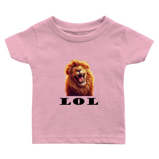 laughing lion Baby T Shirts
