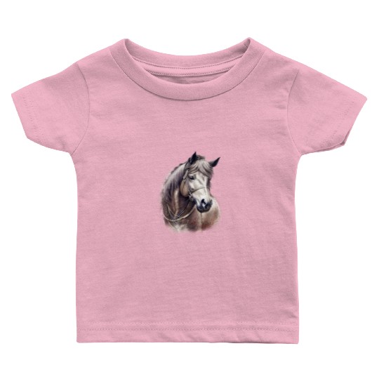 The wild horse Baby T Shirts