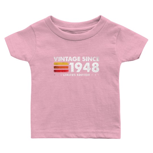 Vintage Since 1948 – Still Cool at 77 Limited Baby T Shirts