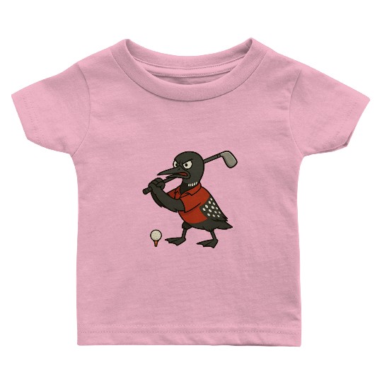 Angry Golf Loon Baby T Shirts