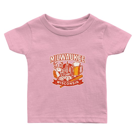 Milwaukee Wisconsin Baby T Shirts