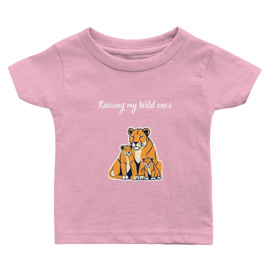 Raising My Wild Ones Mother's Day Baby T Shirts
