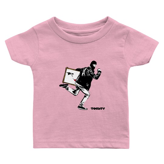 HappyToast Stolen Banksy Baby T Shirts