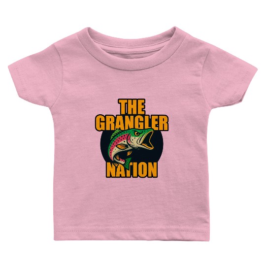 Grangler Nation (Rainbow Trout) Baby T Shirts