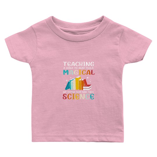 Reading Teacher Bookworm Read Books Baby T Shirts