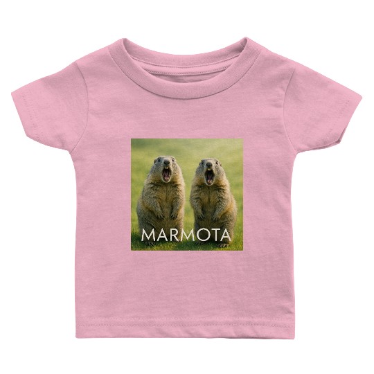 Double Screaming Marmots – Echo of Surprise Baby T Shirts