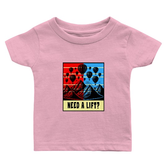 Hot Air Balloon Design Baby T Shirts