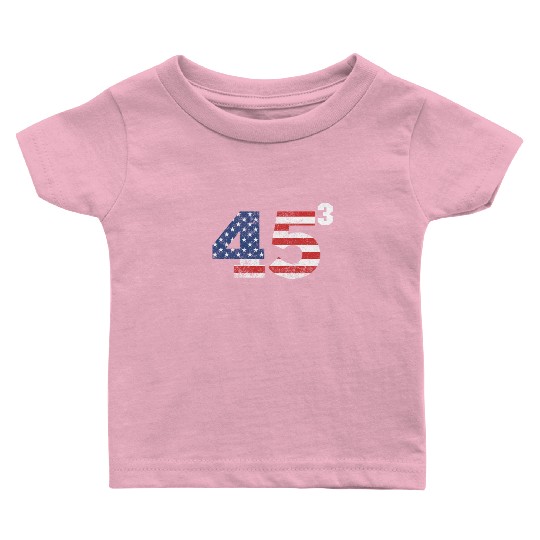 Trump 2028 45³ President Trump '28 45 Cubed45³ swe Baby T Shirts