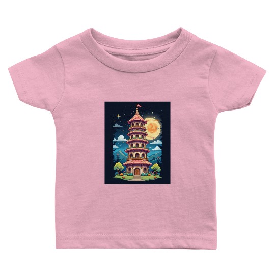 Twilight Temple Glow Baby T Shirts