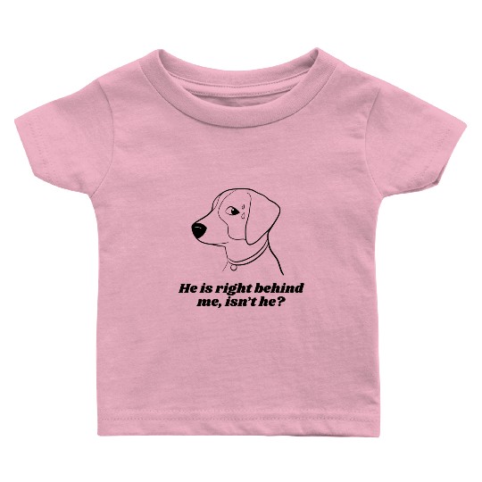 Funny Nervous Dog Meme Baby T Shirts – Relatable Humor