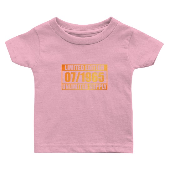 60th birthday Limited Edition - ꝏ Supply 07/1965 Baby T Shirts