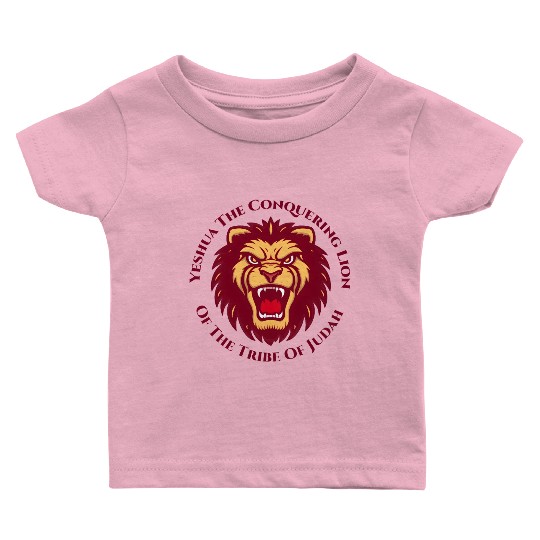 Yeshua Hamashiach the Conquering Lion of Judah Lon Baby T Shirts