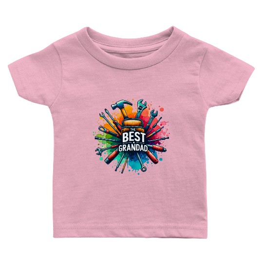 Best Grandad Ever tools design Baby T Shirts