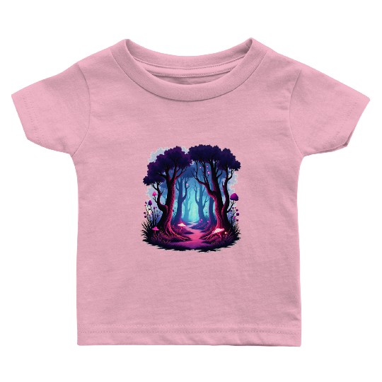 Enchanted Forest Dreamscape Baby T Shirts