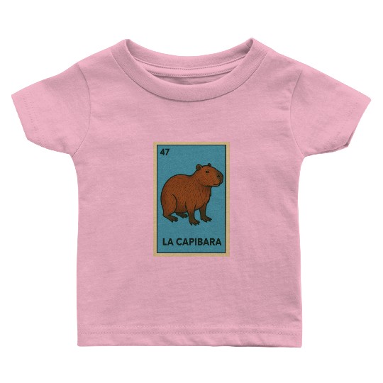 LA CAPIBARA - THE CAPYBARA - LOTERÍA CARD Baby T Shirts