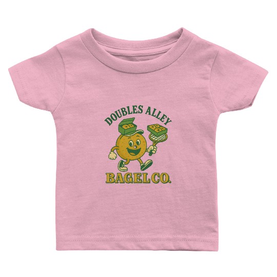 Funny Tennis Humor Baby T Shirts - Doubles Alley Bagel Co.