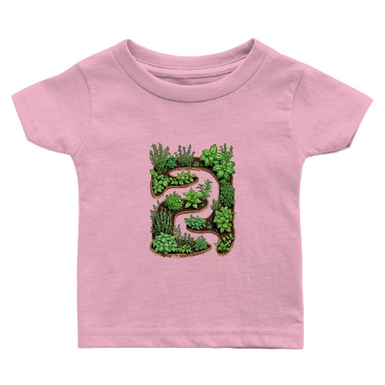 City Herb Garden Oasis Blueprint Baby T Shirts