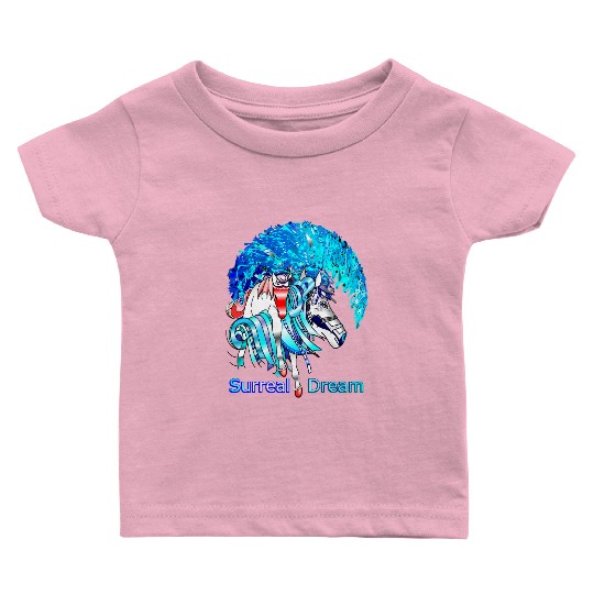 Art-Gil Horse 1 Surreal Horses from another world Baby T Shirts