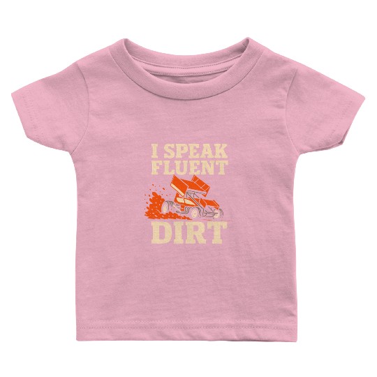 Sprint Car Racing Dirt Track Speed Oval Race Baby T Shirts