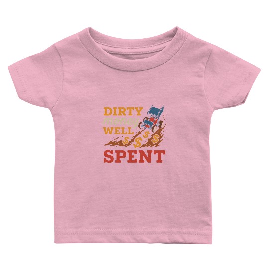 Sprint Car Racing Dirt Track Speed Oval Race Baby T Shirts
