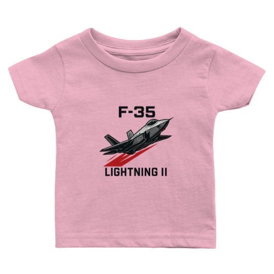 F-35 Lightning II Stealth Fighter Jet Art Baby T Shirts