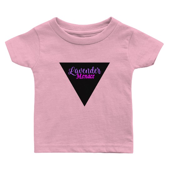 Lavender Menace Black Triangle Baby T Shirts