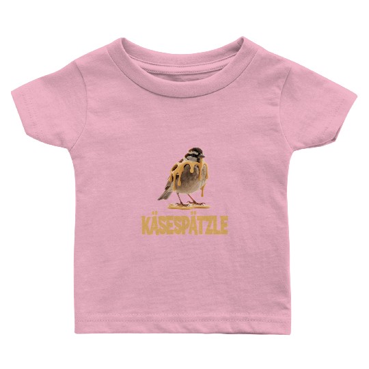 Käsespätzle Sparrow Delight With Cheesy Drizzle Baby T Shirts