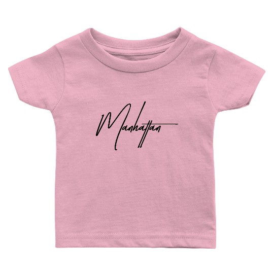Manhattan – Urban Cool in One Word Baby T Shirts