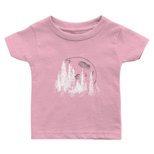 Forest Moon – Lunar Light in the Wilderness Baby T Shirts
